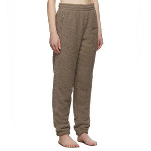 SKIMS Taupe Teddy Jogger Lounge Pants